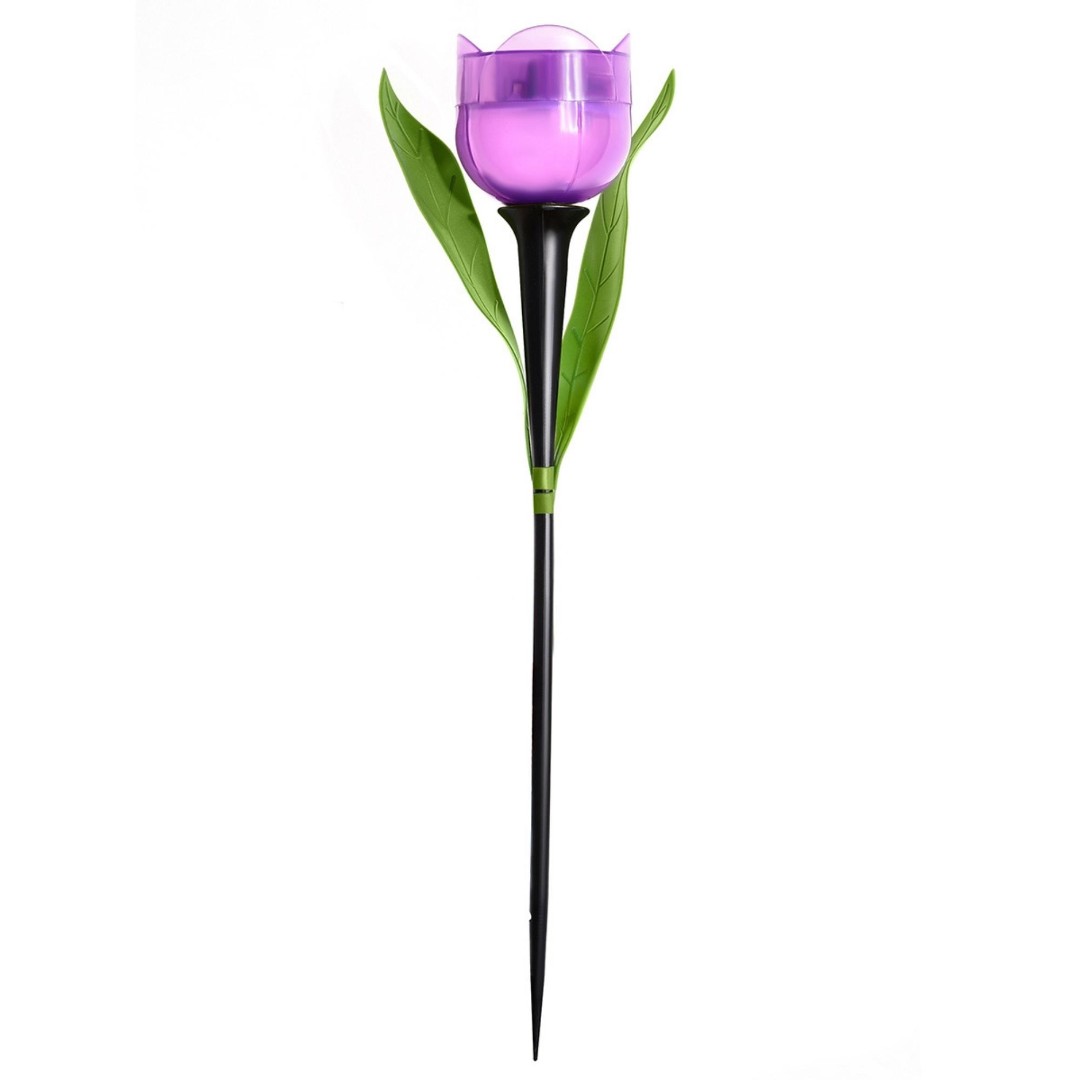 USL-C-453/PT305 PURPLE TULIP  Садовый светильник на солнечной батарее Лиловый тюльпан