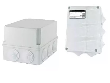 Распаячная коробка ОП 190х140х120мм, крышка, IP55, 10 гермовводов, инд. штрихкод, TDM Распаячная коробка ОП 190х140х120мм, крышка, IP55, 10 гермовводов, инд. штрихкод, TDM