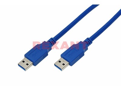 шнур штекер USB A 3.0- штекер USB A 3.0 1,5м  REXANT